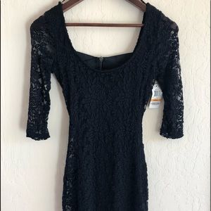 Gorgeous Little Black Lacy Dress, Size Small, MINT